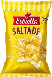 Potatischips Saltade
