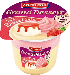 Dessert Panna Cotta Jordgubb 190g Grand Dessert