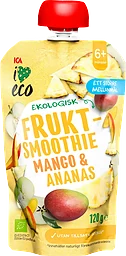 Fruktsmoothie mango & ananas 6m 120 g ICA I love eco