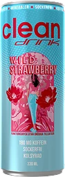 Energidryck Wild Strawberry 33cl Clean drink