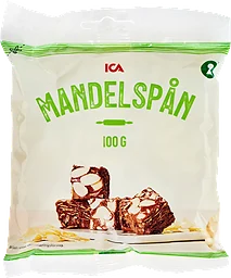 Mandelspån blancherade 100g ICA