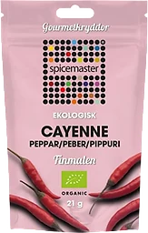 Krydda Cayennepeppar påse Ekologisk 21g Spicemaster