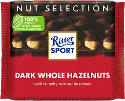 Chokladkaka Mörk Hasselnöt 100g Ritter