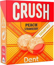 Tabletter Crush Peach/Strawberry 25g Dent