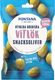 Snacksoliver Vitlök Fyllda 70g Fontana