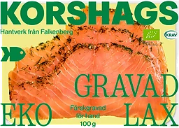 Laxfilé Färsk Gravad 100g Miljömärkt Korshags