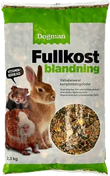 Vitaminberikad Fullkostblandning Smådjursfoder 2,3kg Dogman