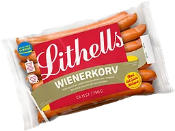 Wienerkorv 15-pack 66% Kötthalt 750g Lithells