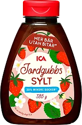 Jordgubbssylt mindre socker 385g ICA