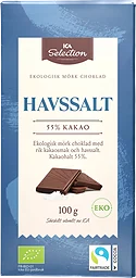 Chokladkakor Mörk choklad Havssalt eko 100g ICA Selection