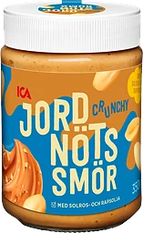 Jordnötssmör crunchy 350g ICA