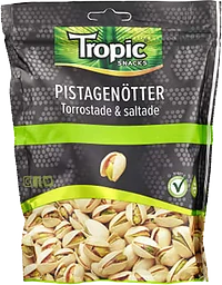 Pistagenötter Torrostade & saltade 160g Tropic Snacks