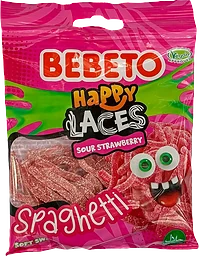 Godispåse Spaghetti Jordgubb 70g bebeto