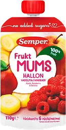 Fruktmums Hallon 6m 110g Semper