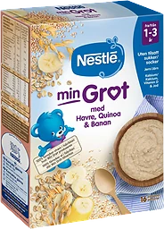 Min Gröt Havre, quinoa & banan 1år 16p 450g Nestle