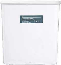 Förvaringsburk Vit 2,5L ICA