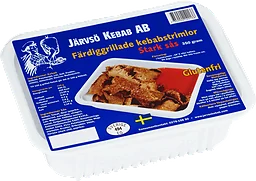 Färdiggrillad kebab med stark sås 350g Järvsö Kebab