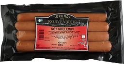 Grillkorv Nöt 63% Kötthalt 480g Sorunda Korvfabrik
