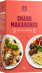Snabbmakaroner Pasta