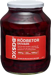 Skivade Rödbetor 1600g ICA Basic