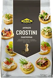 Crostini Svartpeppar 120g Zeta