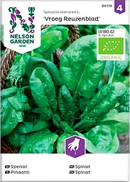 Spenat Vroeg Reuzenblad Organic 1-p Nelson Garden