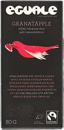 Chokladkaka Mörk Granatäpple 80g Eguale