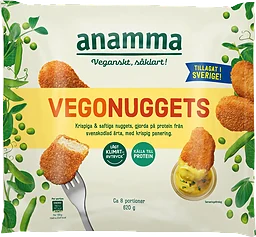 Vegonuggets av ärta 620g Anamma