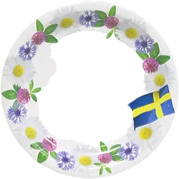 Tallrik 23Cm Svenska Flaggan