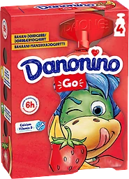 Yoghurt Banan & jordgubb 2,1% 4-pack