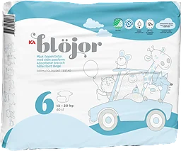 Öppna Blöjor Strl 6 13-20kg 40-p ICA