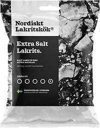 Lakrits Extra Salt 120g Nordiskt Lakritskök