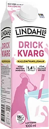 Drickkvarg Hallon Vanilj Laktosfri 1,4% 1000ml Lindahls