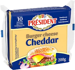 Burger Toast Cheddar 200g President