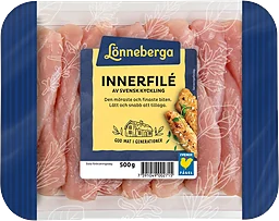Kyckling tunna innerfiléer 500g  Lönneberga