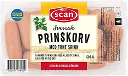 Prinskorv med Tunt Skinn