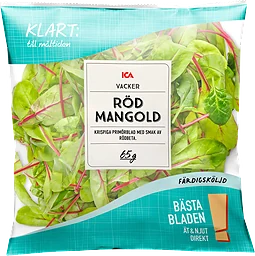 Finbladig röd mangold Sköljd 65g 1 ICA