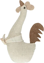 Tupp 20cm beige linnetyg