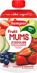 Fruktmums Jordgubb Från 6 Månader