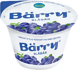 Yoghurt Blåbär 2,7% 250g Bärry
