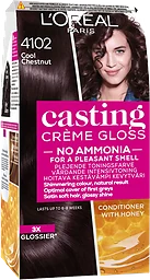 Hårtoning 4102 Cool Chestnut 1-p Casting Creme Gloss