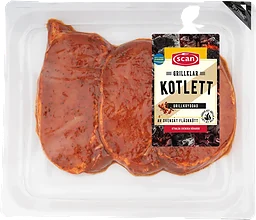 Kotlett Färsk Grillkryddad ca 450g Scan