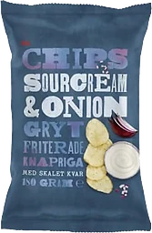 Chips Sourcream & Onion 180g ICA