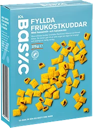 Fyllda Frukostkuddar med hasselnötskräm 375g ICA Basic