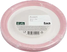 Assiett 18Cm Flat Rosa Kant