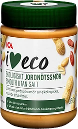 Jordnötssmör utan salt 350g ICA I love eco