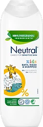 Duschtvål & shampoo 0% Kids Bad, 250ml Neutral