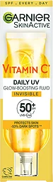 Ansiktskräm Vitamin C Daily UV Glow Boosting Fluid Invisible SPF50 40ml Garnier