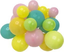 Ballong mixade färger 20-p Happy Party