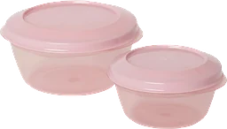 Förvaringsburk Rosa 0,25l/0,5l 2-p ICA